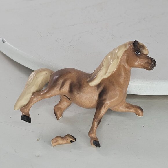 Vintage Hagen Renaker Head Up Pony Miniature Horse AS IS DAMAGED - Picture 1 of 8